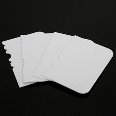 Pattern Side Scraper Set 4pcs