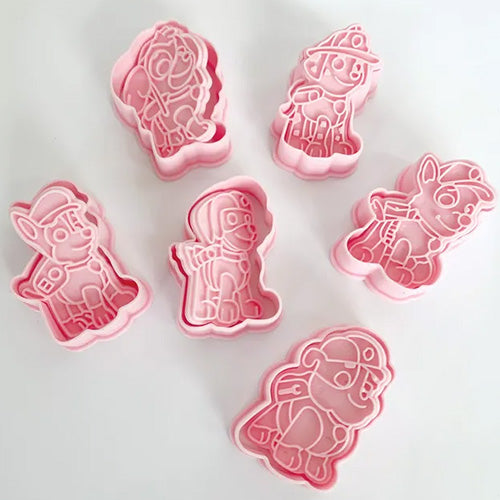 Paw Patrol Cookie Cutter Embosser 6pcs