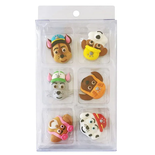 Edible Cupcake Toppers Decorations Paw Patrol 6pcs