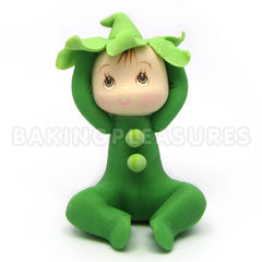 Pea in Pod Porcelain Topper