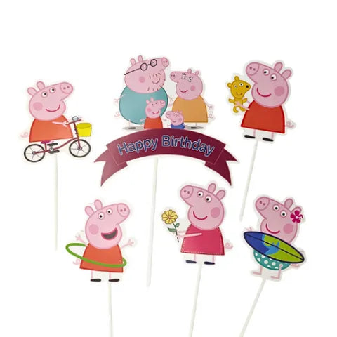 WISH | PEPPA PIG | TOPPER SET | 6 PC