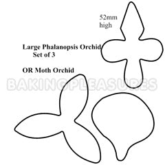 Phalanopsis Orchid Large Flower Cutters 3pcs