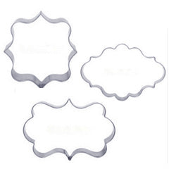 Plaque Stainless Steel Cookie Cutter Set 3pcs