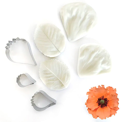 Poppy Flower Cutter Veiner Set
