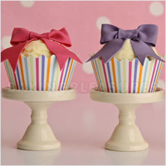 Pretty Stripe Reusable Cupcake Wrappers 12pcs