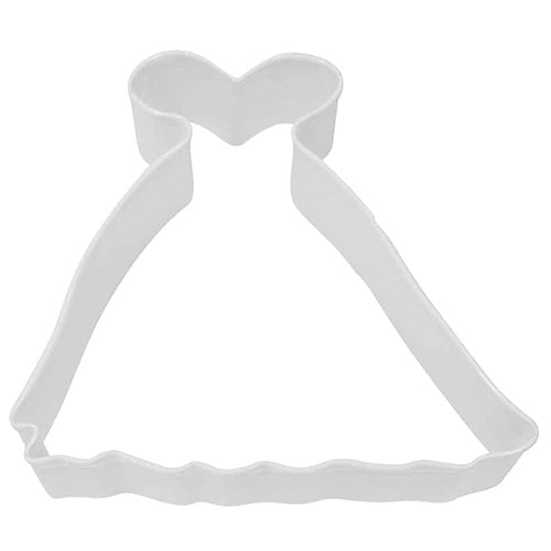 Princess Gown White Cookie Cutter