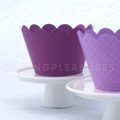 Purple Dark Cupcake Wrapper 12pcs