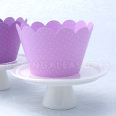 Purple Light Cupcake Wrapper 12pcs