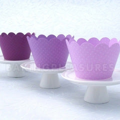 Purple Light Cupcake Wrapper 12pcs