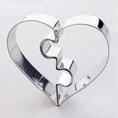 Puzzle Heart Stainless Steel Cookie Cutter (2 pcs)