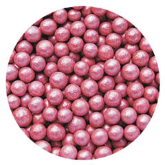 QS Edible Pearls 4mm Pearlized Red 60g