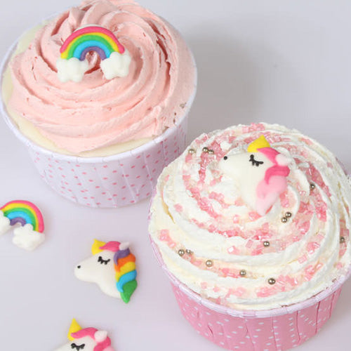 Rainbow Unicorn Edible Cupcake Toppers 12pcs