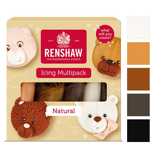 Renshaw Natural Colours Ready to Roll Icing 5x100g