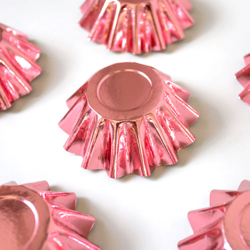 Bloom Baking Cups Rose Gold 24pcs