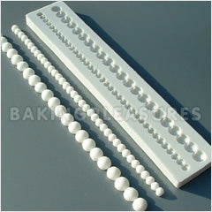 Alphabet Moulds Round 6 & 10mm Bead Silicone Mould