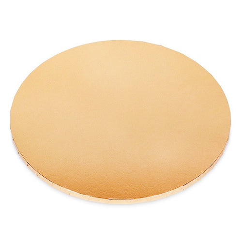 Round Gold Mirror Masonite Cake Board 10 Inch