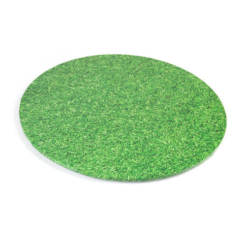 Round Grass Print Masonite Cake Board 8 Inch