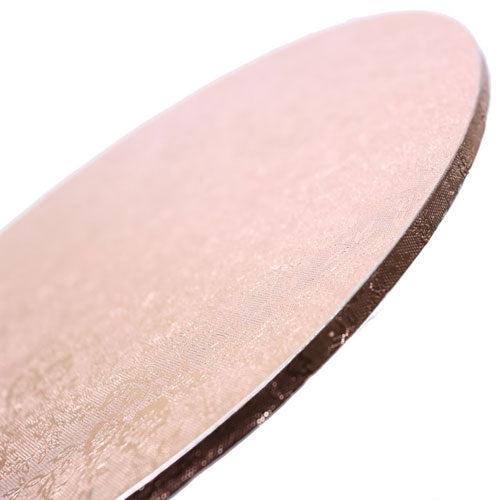 Round Rose Gold Masonite Cake Board 10 Inch