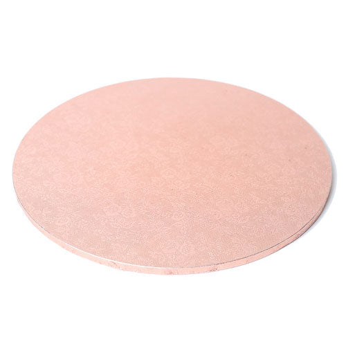 Round Rose Gold Masonite Cake Board 9 Inch
