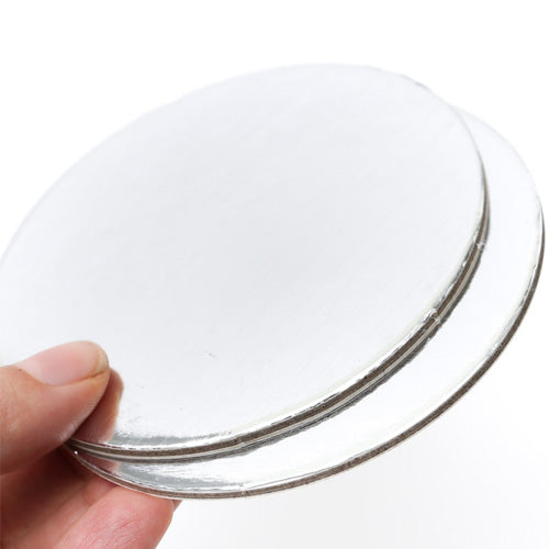 Round Silver Cardboard Cake Board 4 Inch 25pcs