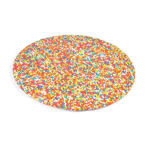 Round Sprinkles Print Masonite Cake Board 10 Inch