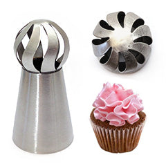 Ruffle Ball Russian Piping Tip D5 (Wavy Hole)
