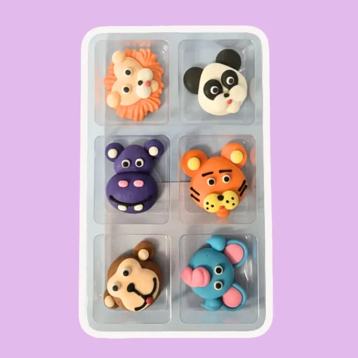 LARGE SAFARI ANIMAL | SUGAR DECORATIONS | 6 PIECE PACK