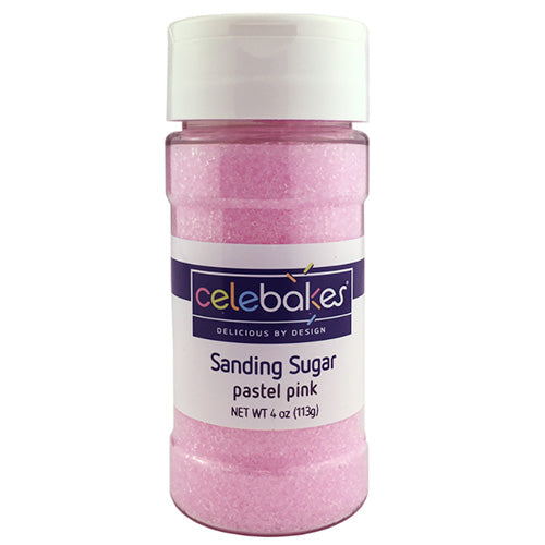 Celebakes Sanding Sugar Pastel Pink 113g