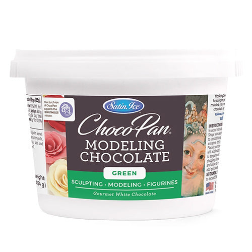 Satin Ice ChocoPan Modeling Chocolate GREEN 454g