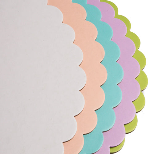Scalloped Cake Board White 10 Inch