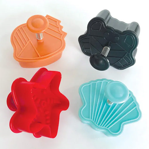 Sea Creatures Plunger Cutters 4pcs