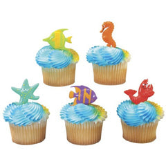Sealife Friends Cupcake Picks 12pcs