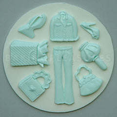Alphabet Moulds Shopping Silicone Mould