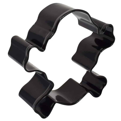 Halloween Skull & Crossbones Black Cookie Cutter