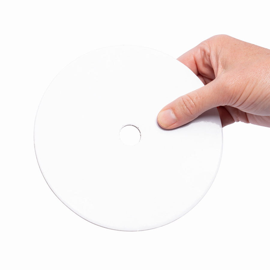 Cardboard Cake Board Perforated Round White 7" (10pc)