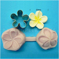Small Frangipani Cutter & Veiner Set 20mm