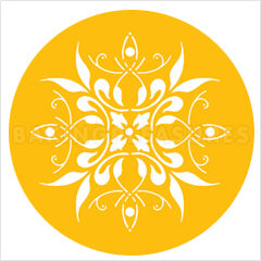Small French Medallion Cake Top Stencil