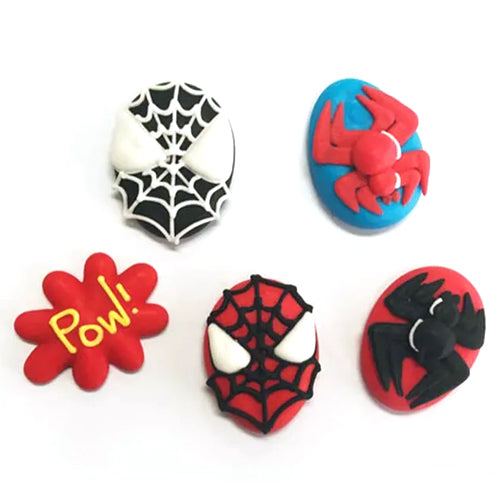 Edible Cupcake Toppers Decorations Spiderman 6pcs