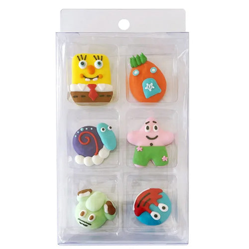 Spongebob Edible Cupcake Toppers Decorations 6pcs