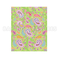 Spring Paisley Designer Edible Image
