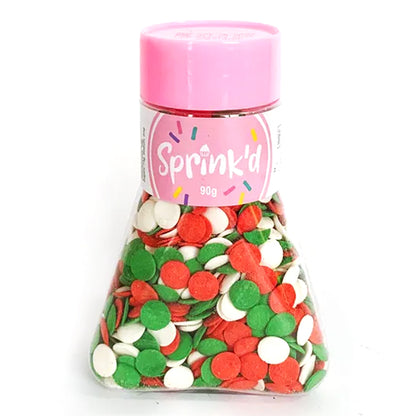 Sprinkd Christmas Confetti Sequins 7mm Sprinkles 90g