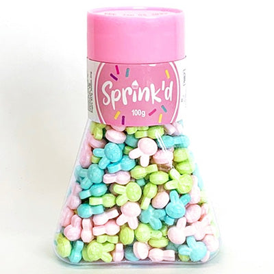 Sprinkd Pastel Easter Bunny Sprinkles 100g