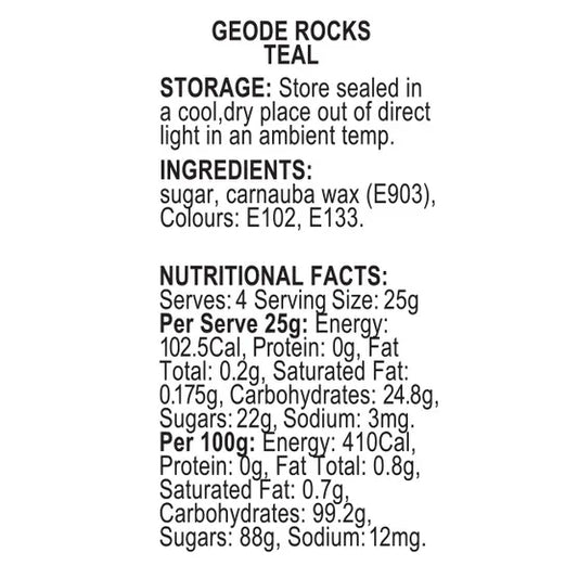 Sprinkd Geode Rocks Teal Sprinkles 100g