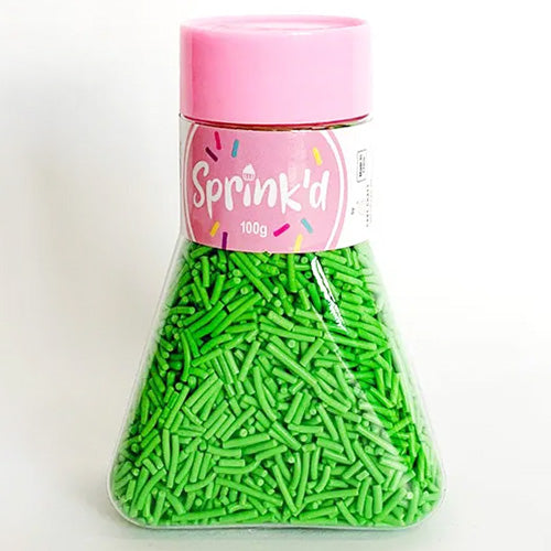 Sprinkd Green Jimmies Sprinkles 100g