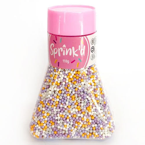Sprinkd Nonpareils Lavender Fields 2mm Sprinkles 110g