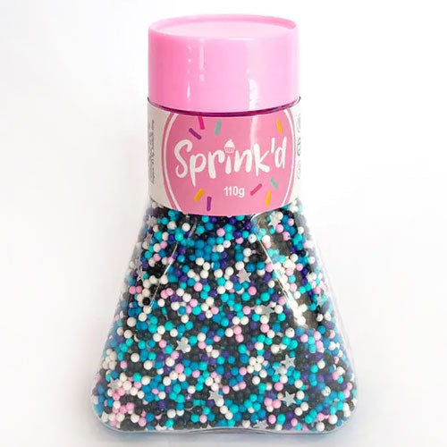 Sprinkd Nonpareils Midnight 2mm Sprinkles 110g