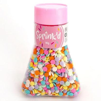 Sprinkd Mini Rainbow Sequins 5mm Sprinkles 90g