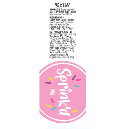 Sprinkd Mixed Numbers Sprinkles 80g