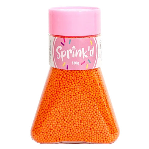 Sprinkd Nonpareils Orange 2mm Sprinkles 130g
