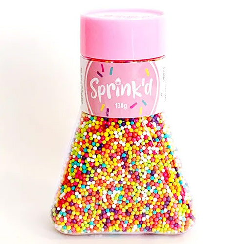 Sprinkd Nonpareils Rainbow 2mm Sprinkles 110g
